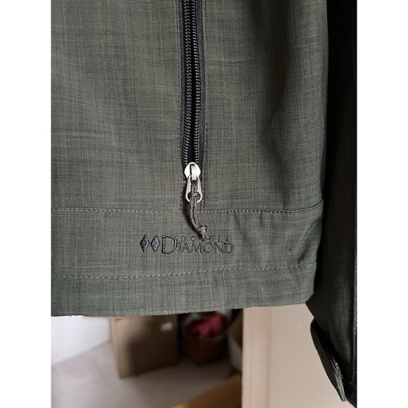 Black Diamond Double Diamond Softshell Jacket Olive Men’s L Full Zip Pockets - Picture 8 of 16